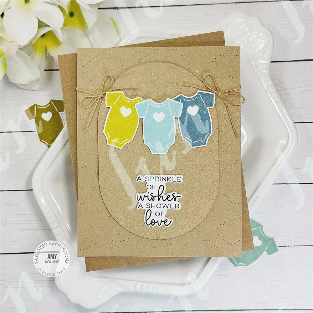 Rattle & Roll Die & Set Mata Dadu Pemotongan Logam Kombo Stempel Bening untuk Cetakan Dekorasi Buku Tempel Kartu Ucapan Pembuatan Kerajinan DIY