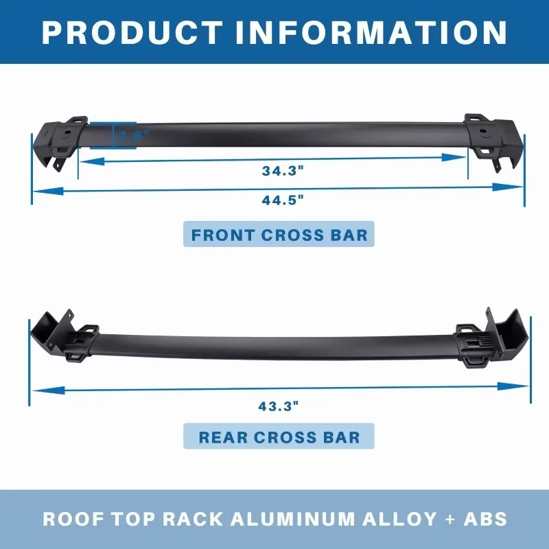 

Автозапчасти 4x4, регулируемая OEM алюминиевая перекладина для внедорожника, универсальный багажник на крышу автомобиля, багажник на крышу для Jeep Compass 2007-2021 гг.
