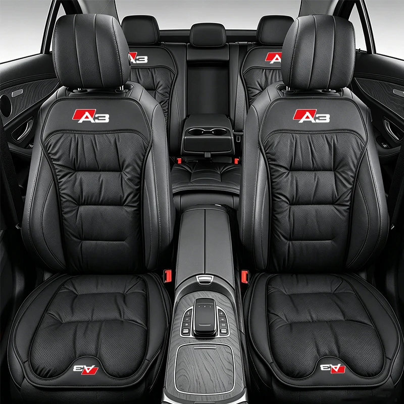 For Audi A1 Sportback A3 A4 A5 A6 A7 A8 Q7 Q3 Q8 Seat Cushion Breathable Car Rear Seat Back Cover Universal Four-Season