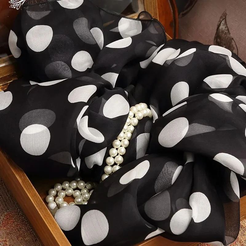 Fimtairah シルクスカーフスカーフ Femme100% 本物のシルクスカーフ女性 2020 杭州プリントネッカチーフシルクショールラップ女性のための