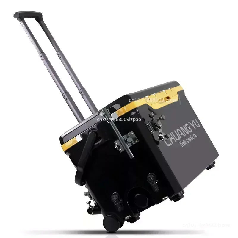 36L Tackle Box Outdoor Trolley Case Flat Cover Adult Fishing Seating Cooler Box Tool Boxes with Wheels 낚시아이스박스 view 6