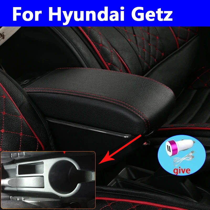 

Для HYUNDAI Getz подлокотник для Hyundai Getz автомобильный подлокотник, детали для модернизации, специальный центральный ящик для хранения, автомобильные аксессуары с 7usb