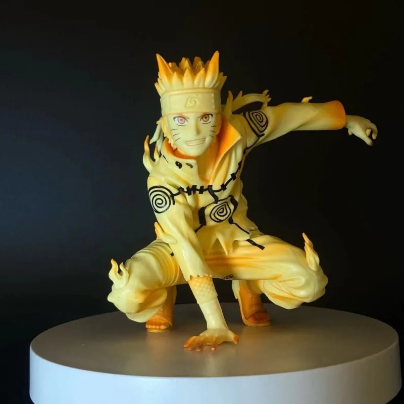 Oryginalny Bandai Naruto Panel widowiskowy Haruno Naruto Uchiha Sasuke Sakura Anime figurka Model figurki zabawki prezent świąteczny