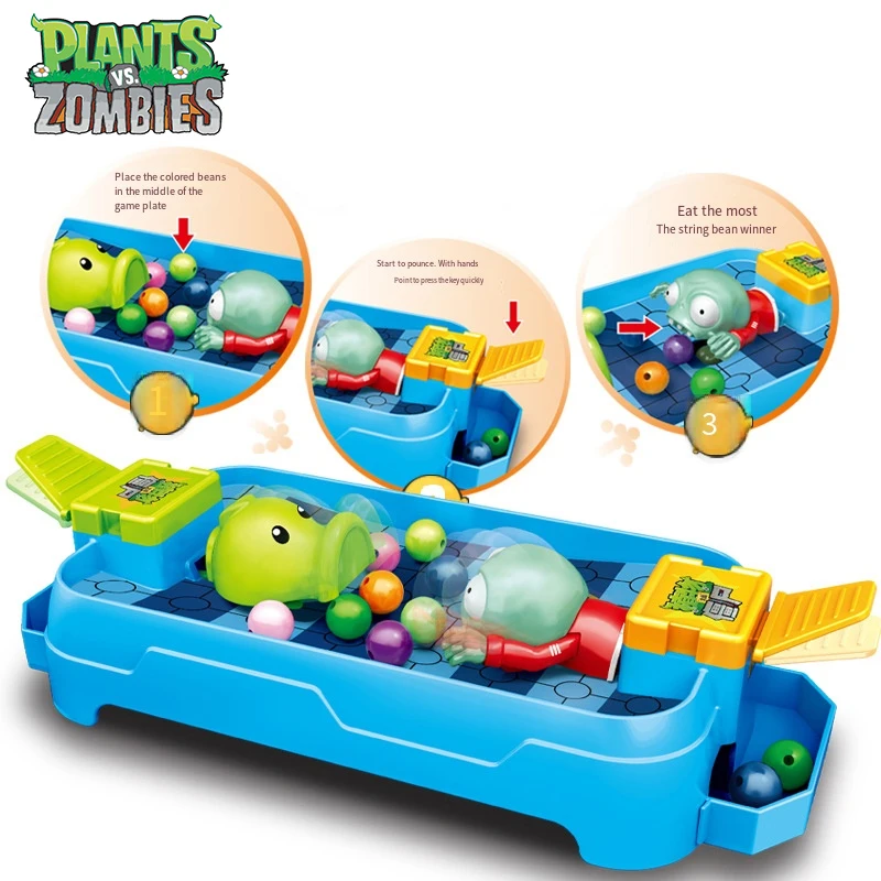 نباتات جديدة مقابل الزومبي Peashooter Chomper Zombies Pac-Man معركة مجلس لعبة شخصية الحلي الأسرة الألعاب التفاعلية الصبي هدية #4