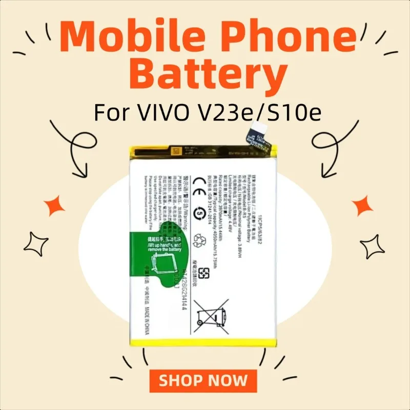 

B-R5 3.89V 3970mAh Mobile Phone Battery for VIVO V23e/S10e