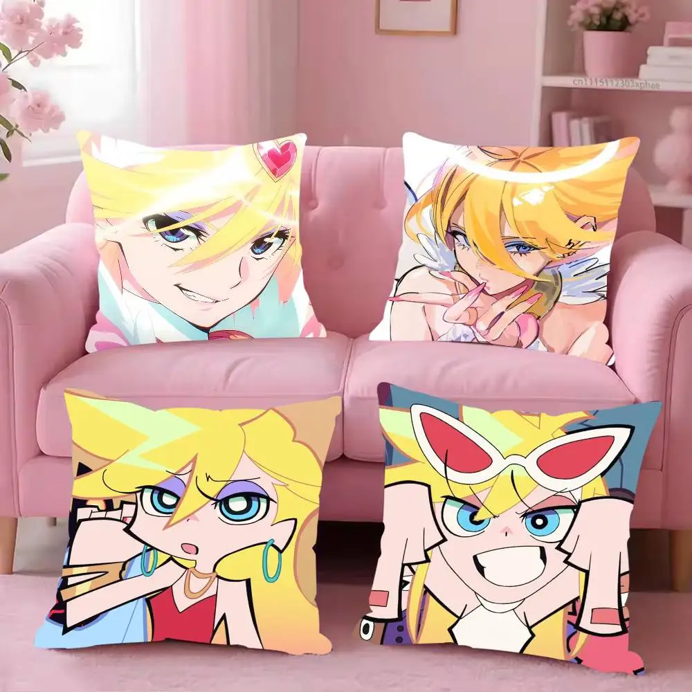 Panty Anarchy Stocking with Garterbelt Pillow Case For Sofa Bedroom Living Room Plush Cushion Cover Decorations and Protector