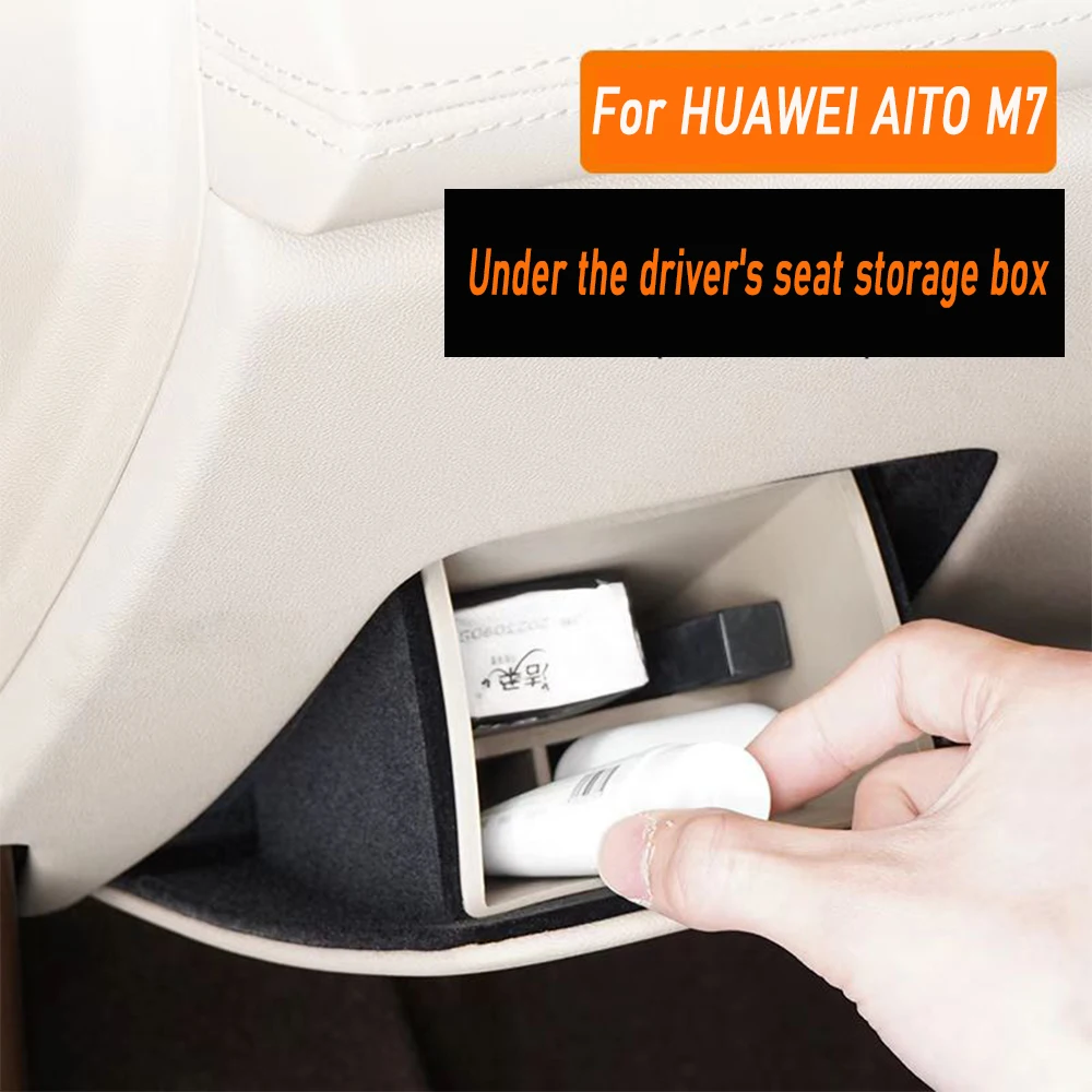 

For HUAWEI AITO M7 2024 Car Storage Box Under the Driver's Cab Interior Storage Box Waterproof Storage Box Accessories