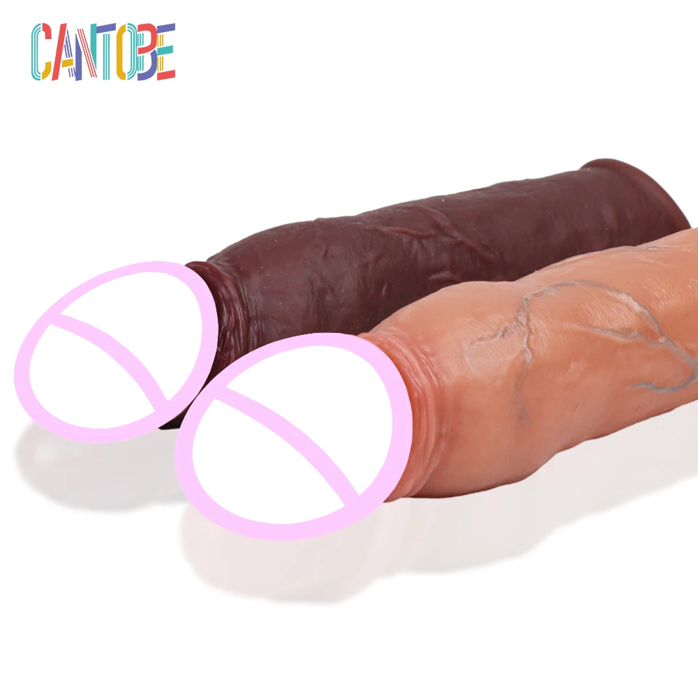 قابلة لإعادة الاستخدام القضيب توسيع محاكاة الملمس القضيب موسع كم للكبار تأخير القذف خاتم الديك الواقي الذكري الجنس لعب الذكور