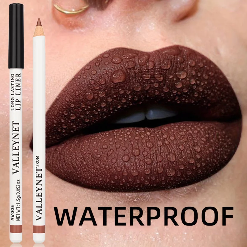6-Color Matte Lip Liner Silky Smooth and Easy To Apply, Long Lasting Waterproof Suitable for Everyday Makeup Lip Makeup
