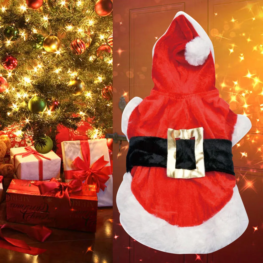 

Pet Christmas Clothes Dog Dress Warm Vest for Tiny Dogs Soft Comfortable Fit Xmas Costume Ideal for Holiday Events and Photos