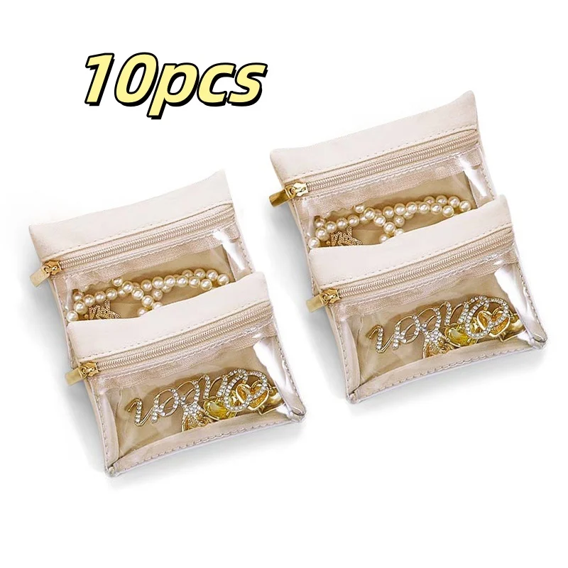 Jewelry sealed bags for anti-oxidation, portable travel jewelry storage bags, velvet string beads and collectible jewelry bags.