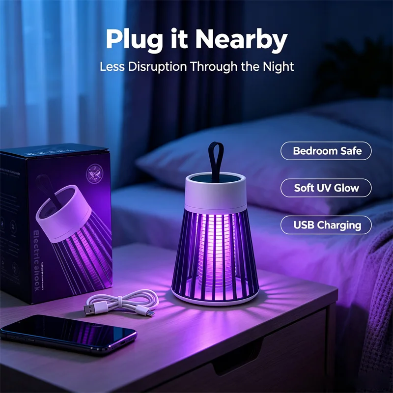 Electric Shock Mosquito Killer Lamp Direct insertion Fly Trap Zapper Insect Killer Repellent Bedroom Outdoor Anti Mosquito Trap