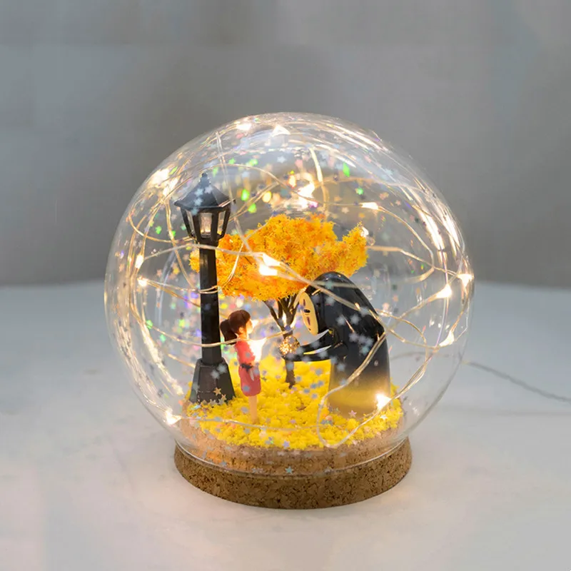 8sets/pack Diameter=10cm Small Size Round Glass Dome Vase Home Decoration Cork Base Transparent Cover Wedding DIY Friend Gift