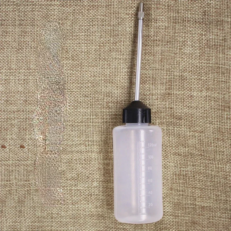 Sewing Machine Oil Bottle Clear White Plastic 120ml Spray Nozzle Empty Oil Bottle Oiler Plastic Oiler for Lubricants Oil