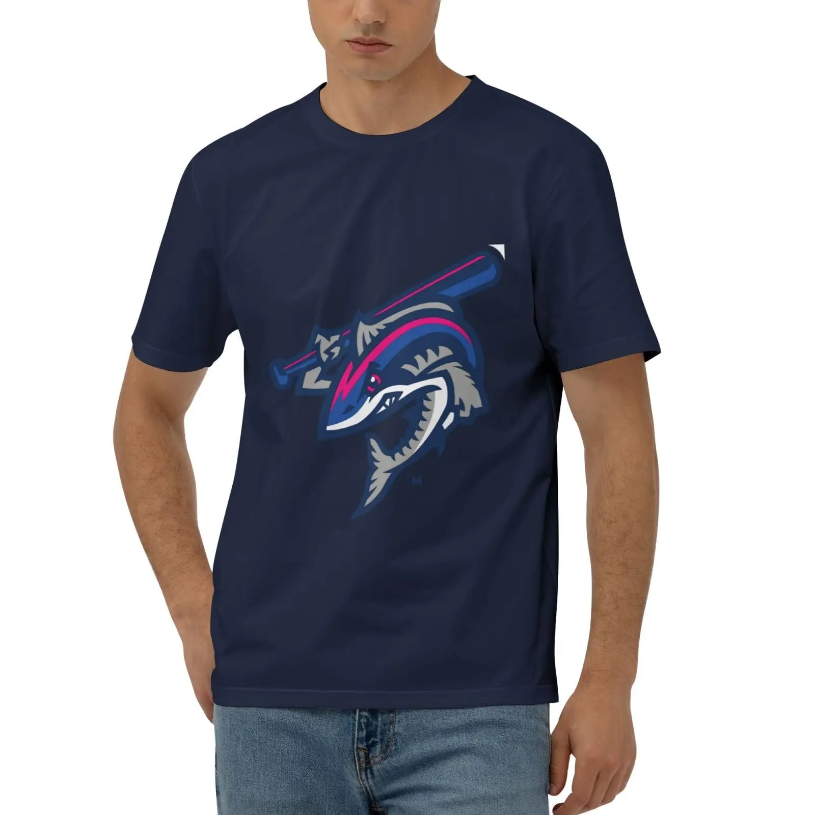 Pensacola Blue Wahoos Casual Comfortable Cotton Round Neck Men's Short Sleeve Standard T Shirt Graphic Y2K oversizedAnime Graphi