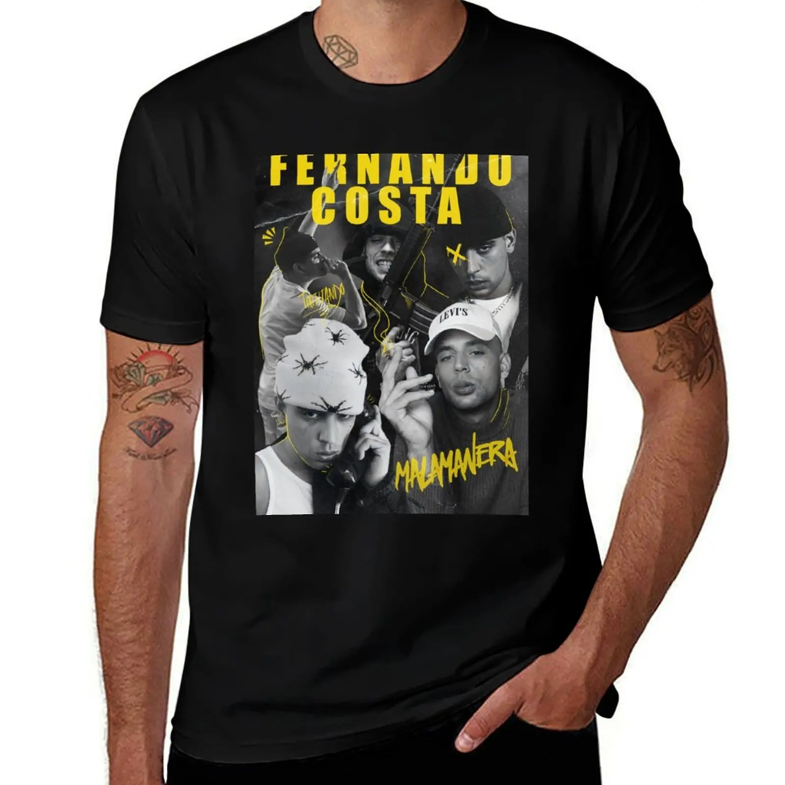 

Fernando Costa edit T-Shirt t shirts with prints cotton t shirts high quality black cotton t-shirt plain for man package T-shirt