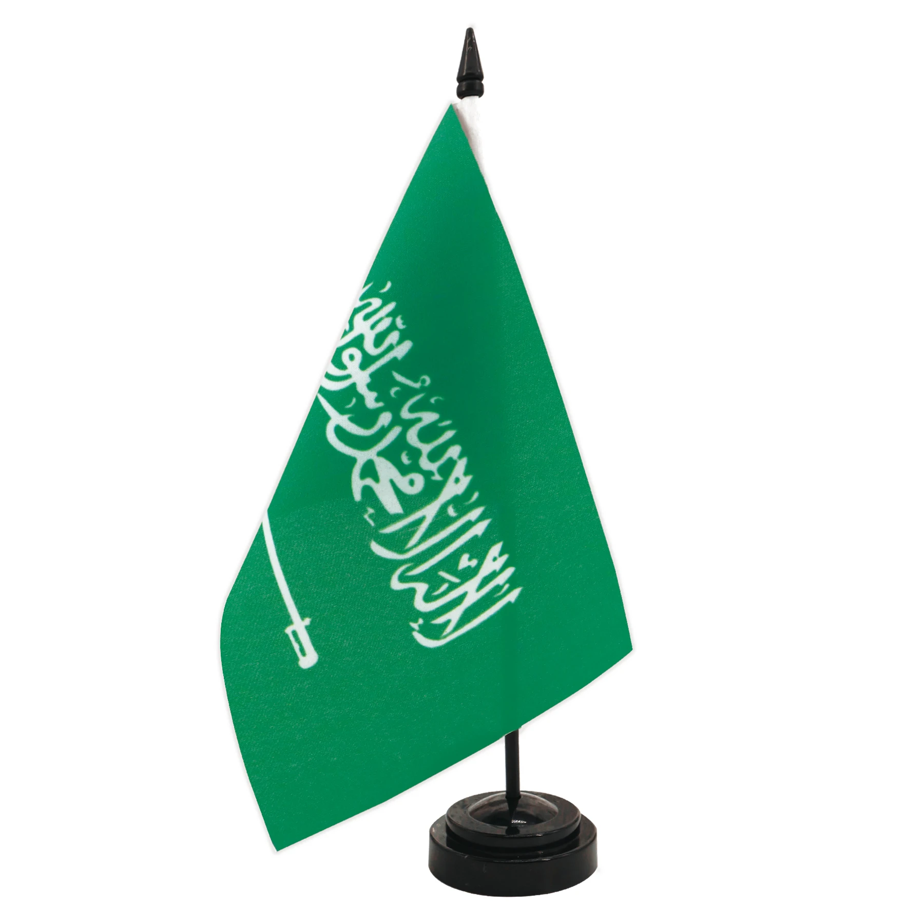 Saudi Arabia Desk Flag 5.5x8.3inch Conference Negotiation Flag Product Display Office Top Desk Ornaments Flags