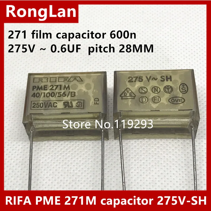 

[BELLA]RIFA sets out PME 271 M film capacitor 600n 275V 0.6UF 600N 0.22UF 220N 0.47UF 470N pitch--20pcs/lot