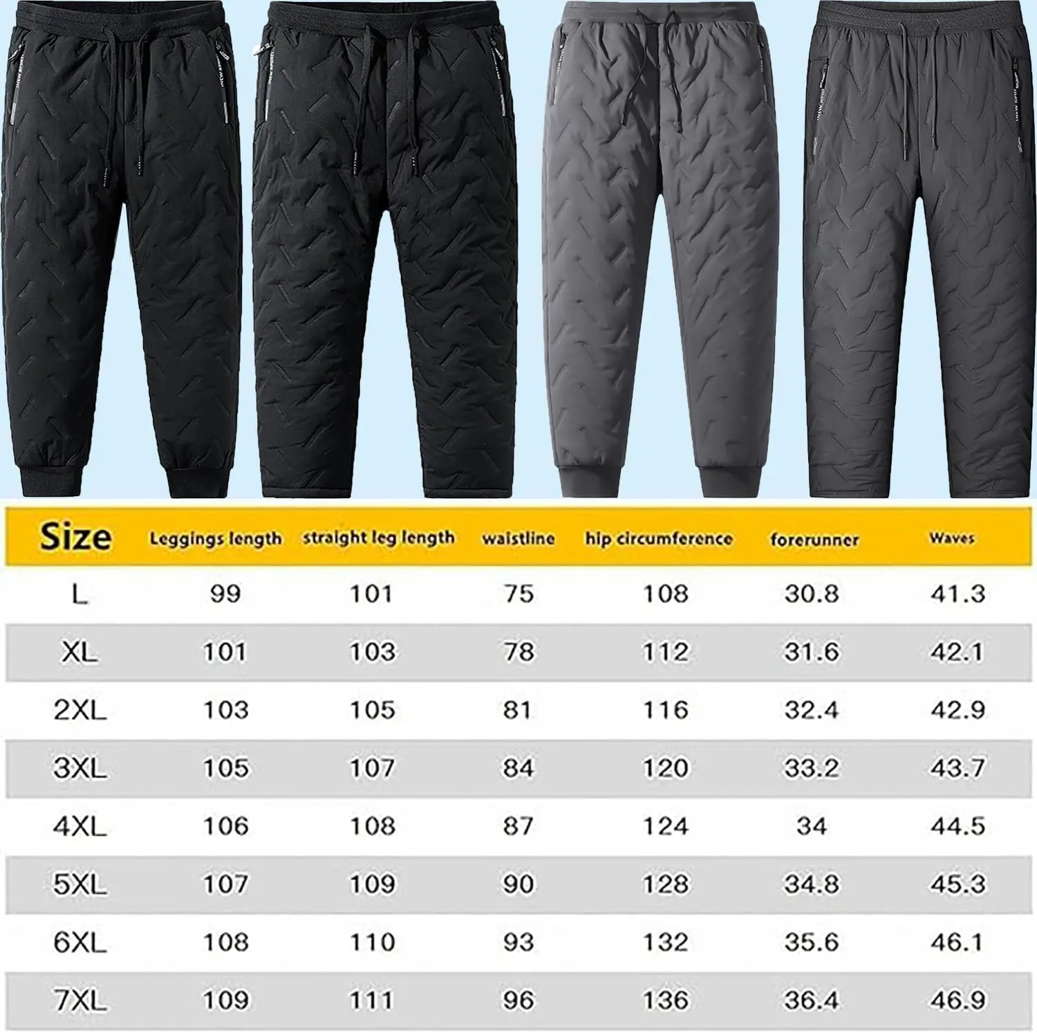 Joggers doublés de sourire unisexe, pantalons chauds, pantalons imperméables épais, pantalons thermiques masculins, décontracté, automne, hiver, nouveau