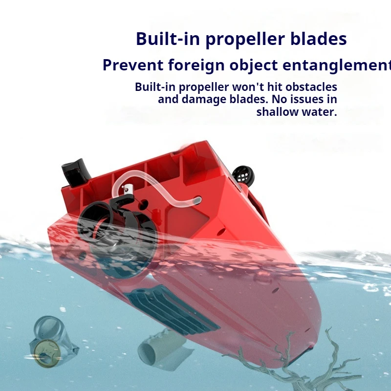 قارب سرعة RC جديد عالي الطاقة كامل النطاق - سفينة تحكم عن بعد كهربائية توربو، لعبة مائية للأولاد الصغار #4