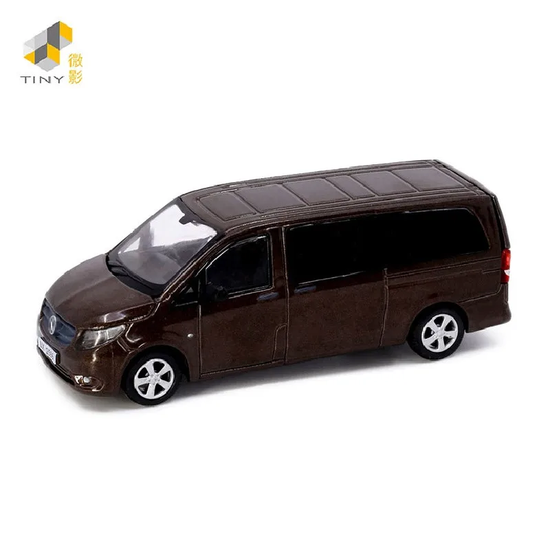 TINY 1:64 Ben-chi Vito NO.83 Brown Alloy Simulation Model Car