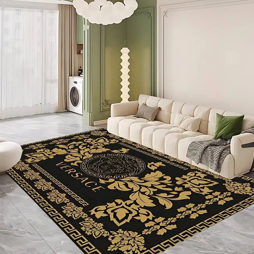 Tapete de entrada v-versace, moderno e luxuoso, estilo nórdico, para casa, banheiro, quarto, hotel, decoração
