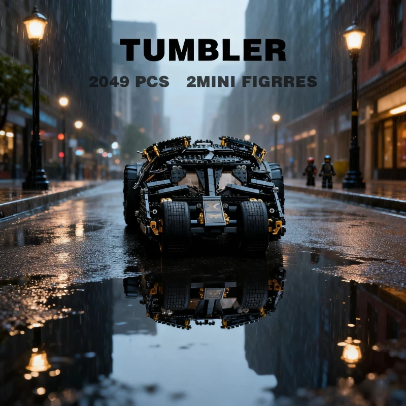 

NEW 2049PCS Pellets Bricks The Batmobile Tumbler BatPod Motorcycle Set Model Building Blocks Boys Gifts Kids Toys