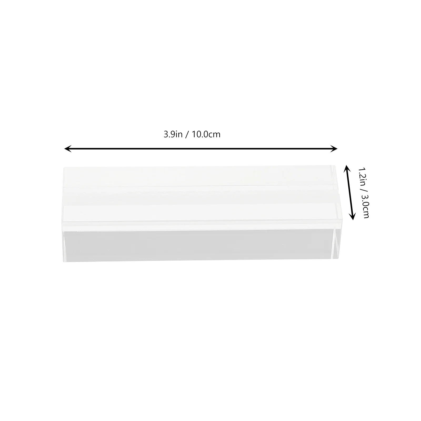 10 Pcs Card Slot Base Office Sign Stand Photo Holder Wedding Clear Acrylic Holders Transparent Postcard