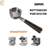 304 Stainless Steel 58mm 3 Nails Coffee Bottomless Portafilter For HiBREW h10a/HiBREW h7 Espresso Machine Barista Tool