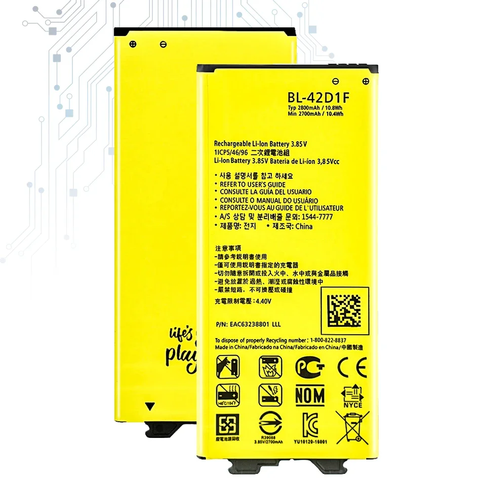 BL-47TH BL-42D1F BL-48TH BL-49SF BL-51YF BL-53YH BL 54SH/59UH/T32/T39/T41 baterai untuk LG G G3 G4 G5 G6 G7 G8 mini Pro ThinQ H872