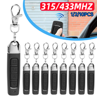 1-10Pcs 315/433MHZ Dual Frequency Remote Control Auto Code Electric Garage Gate Door Opener Duplicator Cloning Code Car Key ﻿