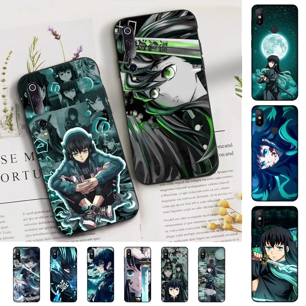 Muichiro T-Tokito Anime Phone Case For Xiaomi Mi 5X 8 9 10 11 12 Lite Pro 10T PocoX3pro PocoM3 Note 10 Pro Lite