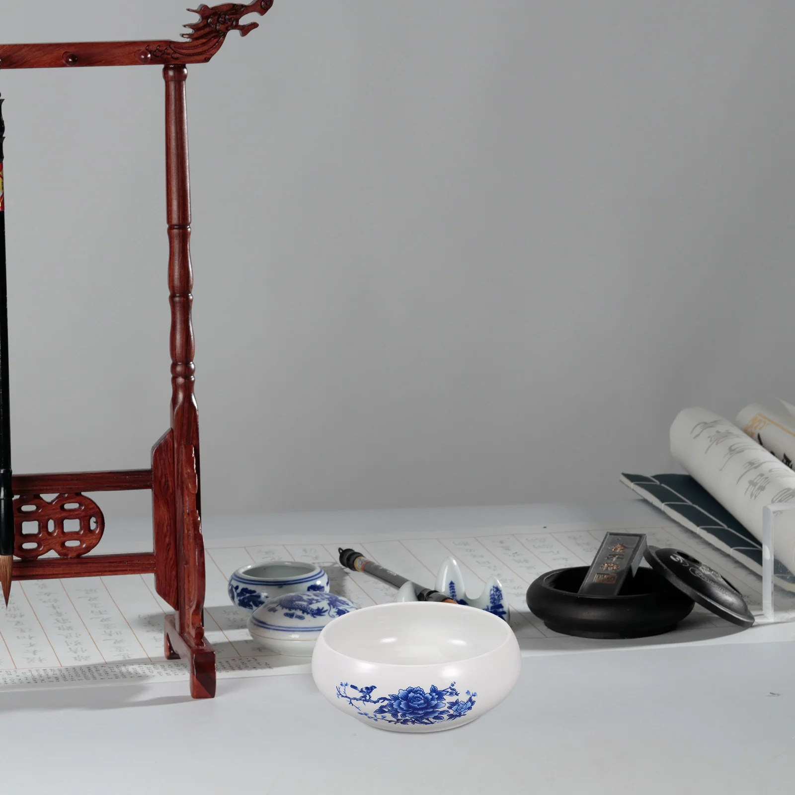 

Ceramic Brush Basin Calligraphy Brush Basin Creative Writing-brush Washing Tool Calligraphy Washing Tool