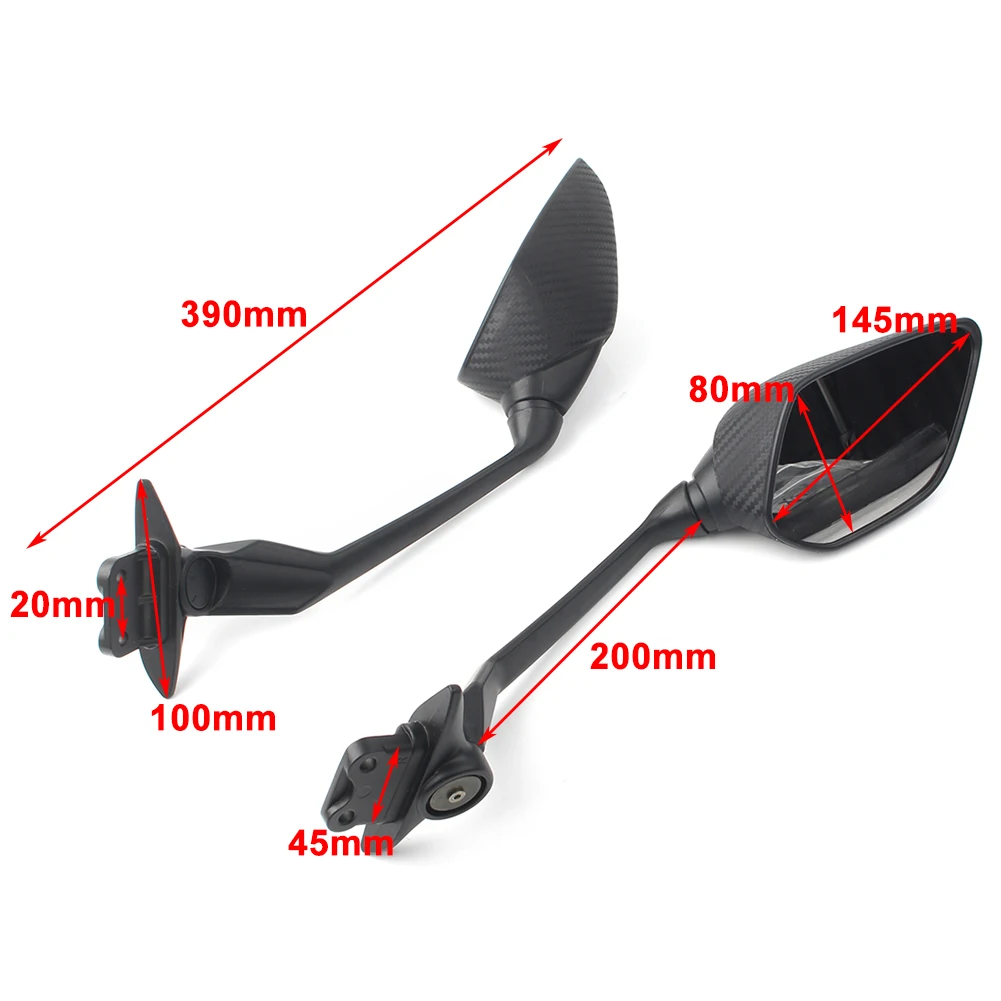 2Pcs Motorcycle Rearview Mirror Rear View Side Mirrors For Yamaha T-MAX 530 2012 2013 2014 TMAX 530 12 13 14