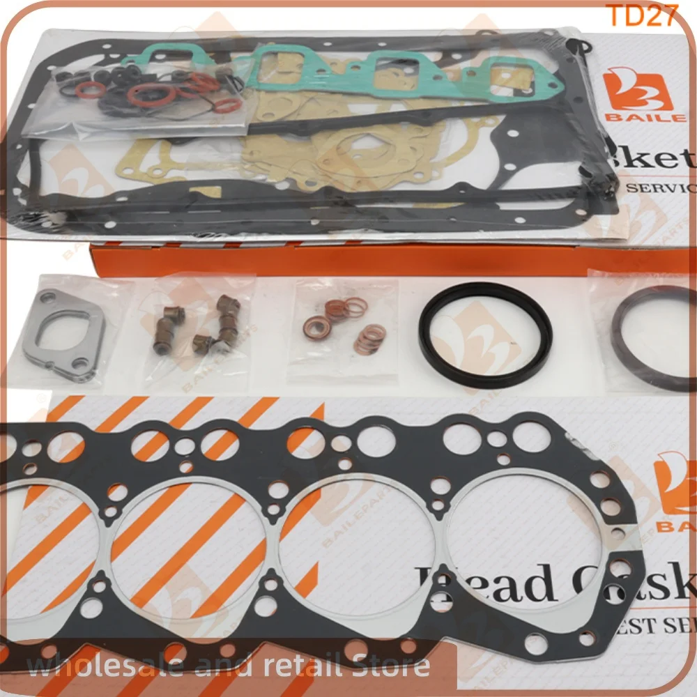 

TD27 Full Gasket Kit Set or Cylinder Head Gasket For Nissan Engine Forklift Overhaul Rebuild Kit