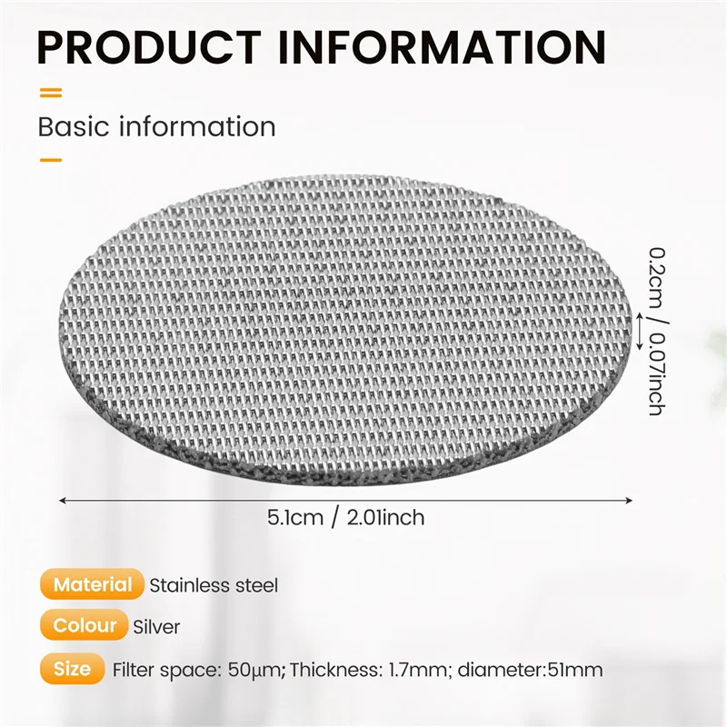 A05G-Contact شاشة الدش عفريت شبكة مرشح الشاشة لماكينة القهوة اسبريسو Portafilter المستخدمة عالميًا
