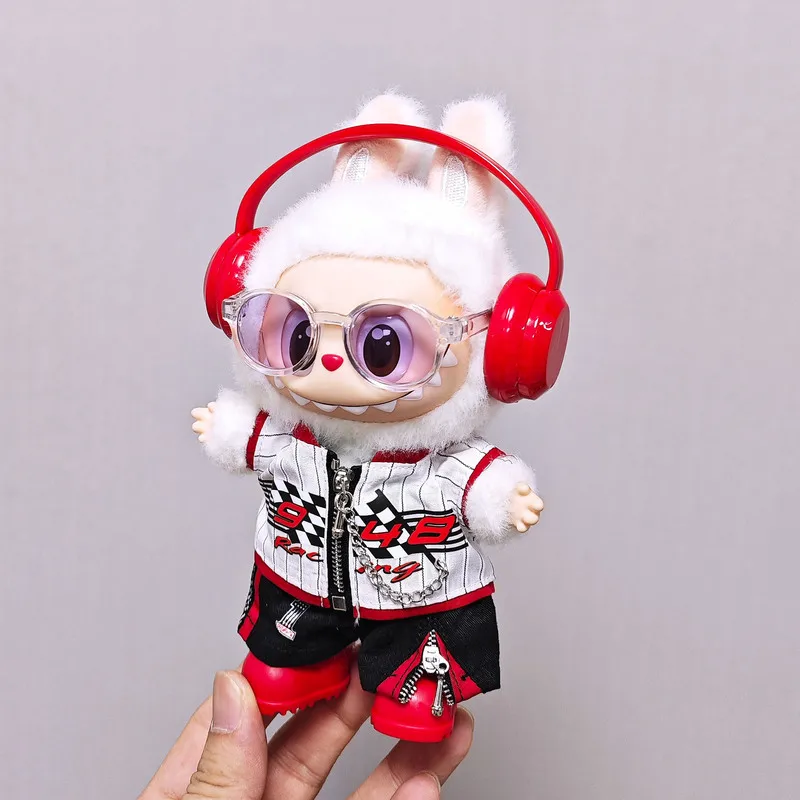 

Одежда для Labubu, модные гоночные костюмы, комплекты брюк, модные игрушки, милые и модные аксессуары для наряда, гоночная одежда