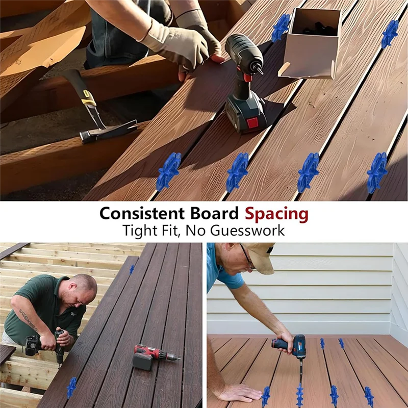 ABRB-разделительный инструмент для настильной доски 4-в-1, многоразмерный (5/32 дюйма, 3/16 дюйма, 1/4 дюйма, 5/16 дюйма), набор из 6 предметов для композитного, обработанного давлением дерева