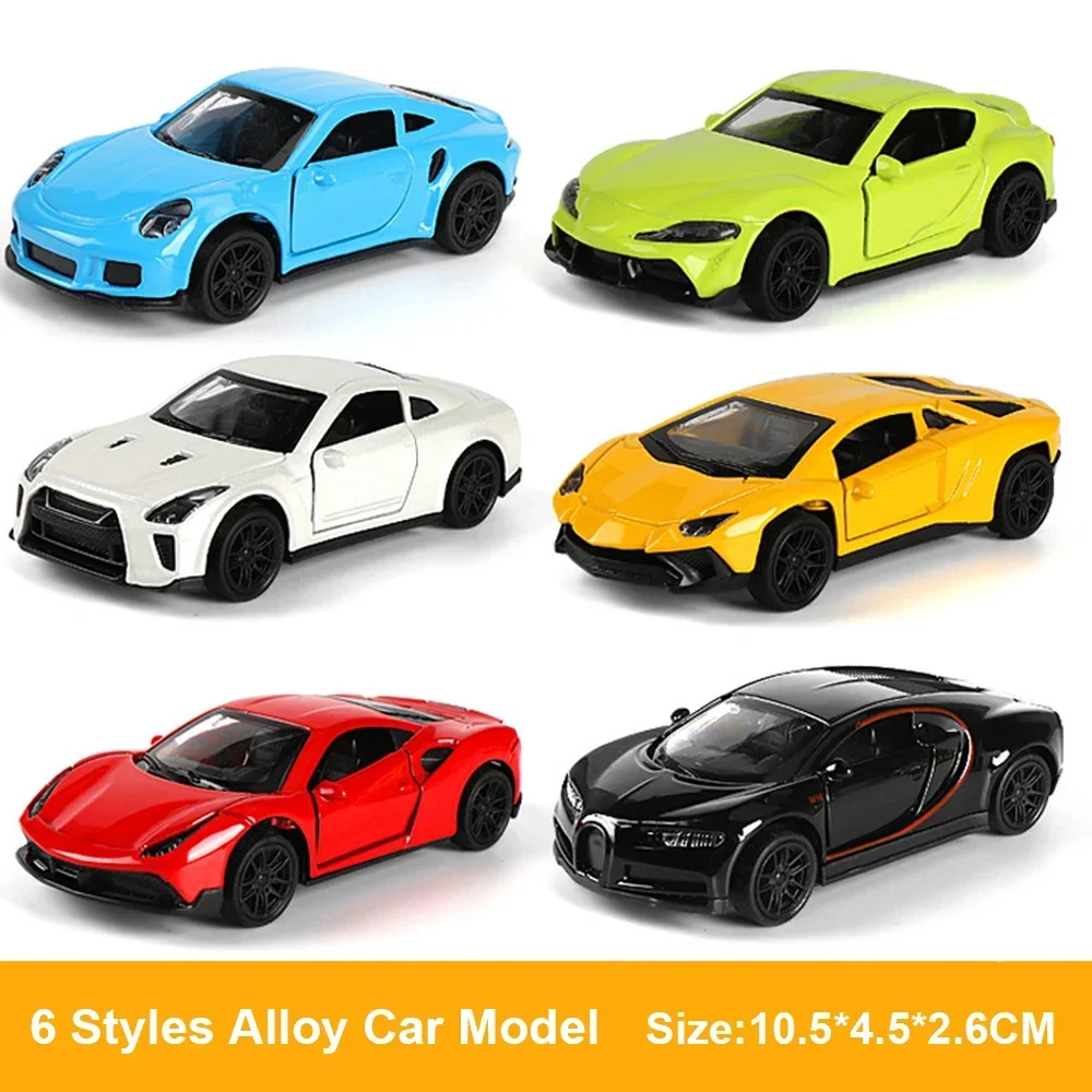 

1/43 Simulation Alloy Car Model Diecasts Toy Vehicles Cake decoration Car Doors Opened With Pull Back Collectable Kids Gifts