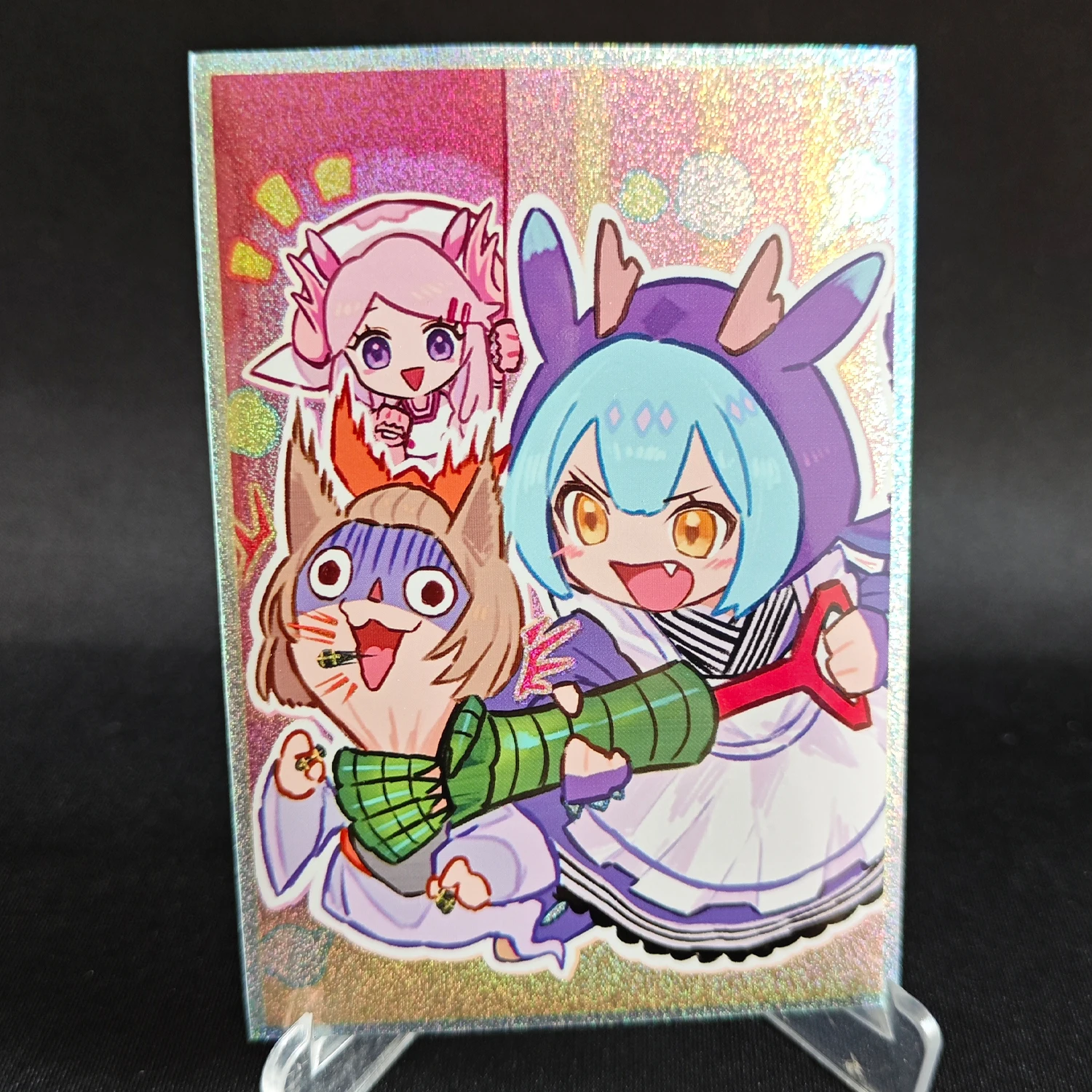 63X90Mm 50Pcs/set Diy Self Made Yu-Gi-Oh! Maliss Maliss Card Sleeves Color Flash Tearlaments Card Protective Cover Gift Toy view 3