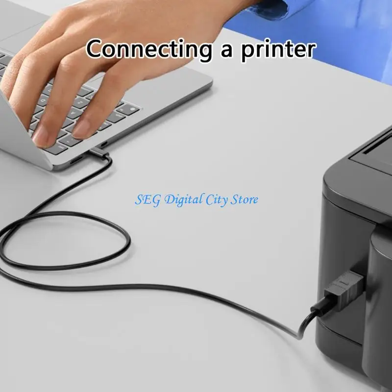 

U75B USB B USB3.0 Printer Adapter Type C to B Square Port Converter Connection Hard Disk Enclosure Copier Transfer Adapter