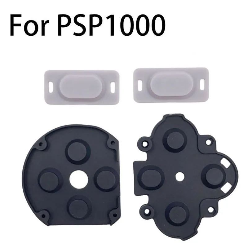 1SET For  PSP1000 Conductive Adhesive Elastic Pad Conductive Film Button Pad Left And Right Function Keys Conductive Adhesive