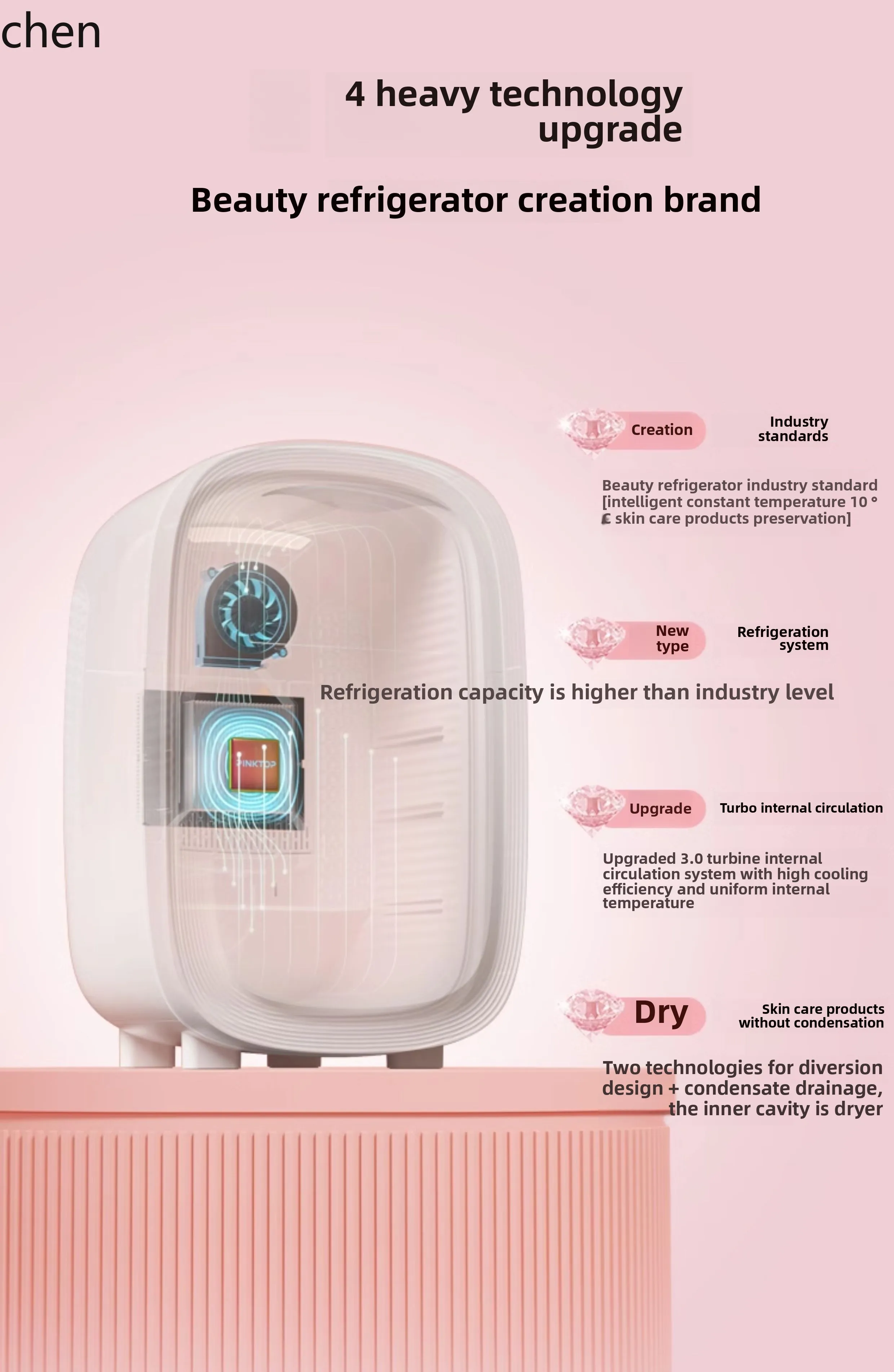 LXC Cosméticos Beleza Máscara de Geladeira Produtos de Cuidados com a Pele Beleza Batom Especial Pequeno Geladeira