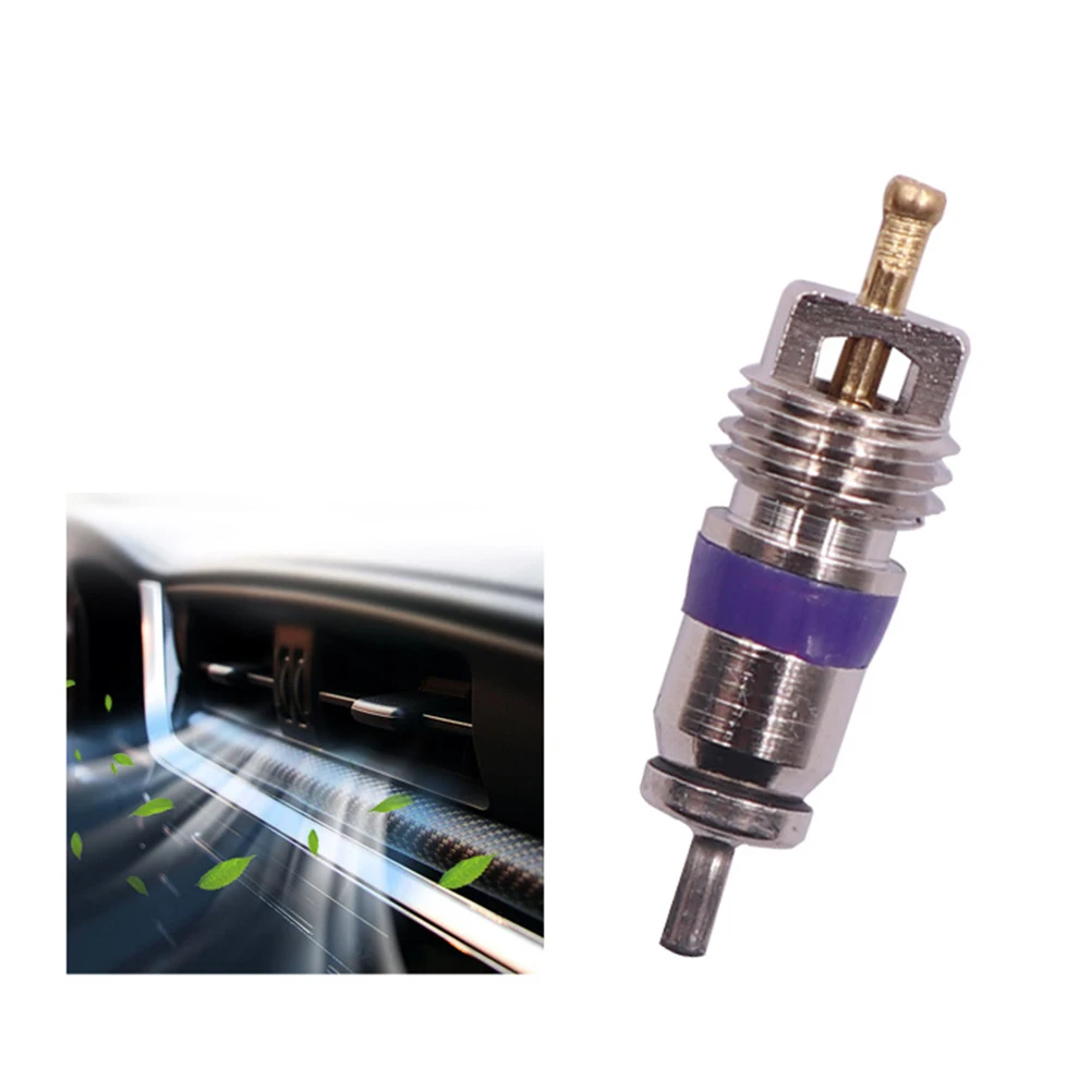 Purple Air Conditioner Valve Core Easy Installation Efficient Air Conditioning Hard-wearing Vehicle Maintenance