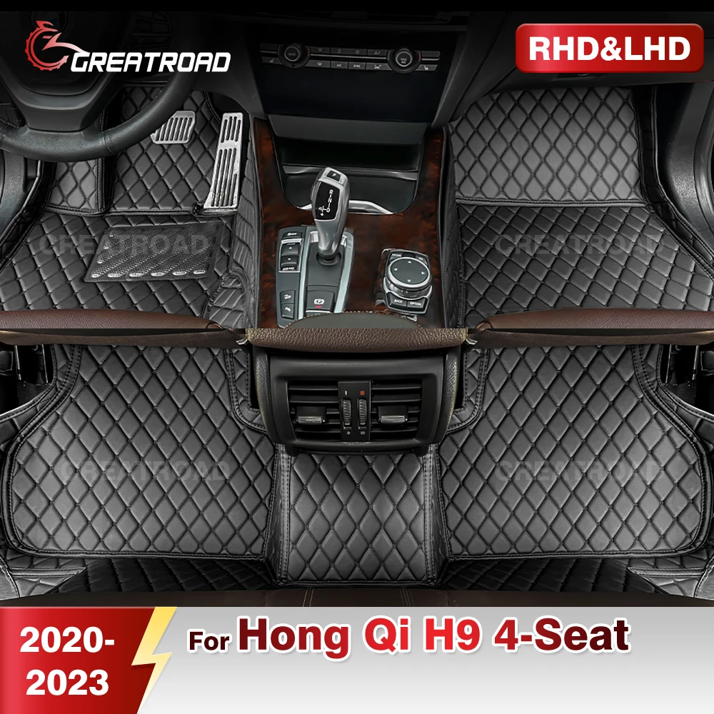 

For Hong Qi H9 4-Seat 2020 2022 2023 Custom Car Floor Mats Automobile Carpet Cover Interior Details Accessories Protective Pad