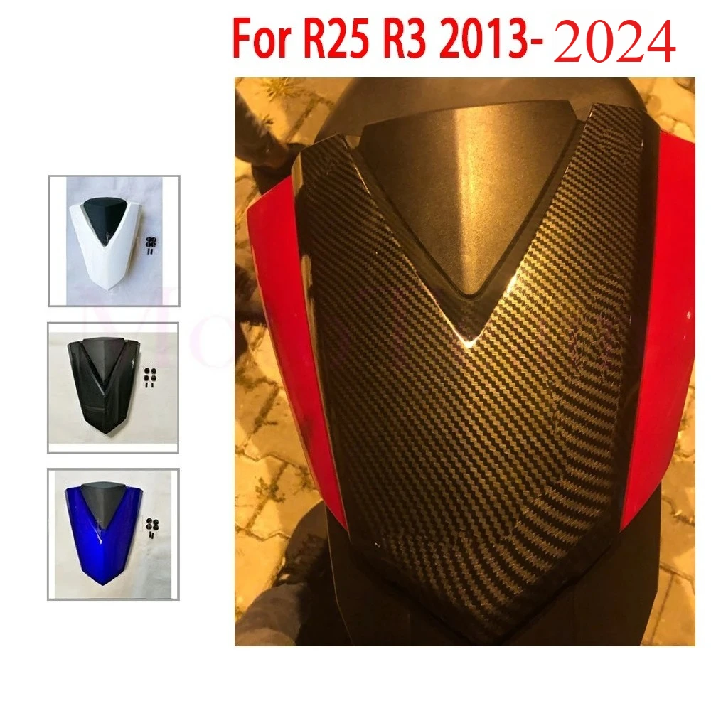 Motorcycle Seat Fairing For Yamaha YZF-R25 YZFR3 2013-2024 Rear Passenger Tail Seat Cover Cowl Cushion