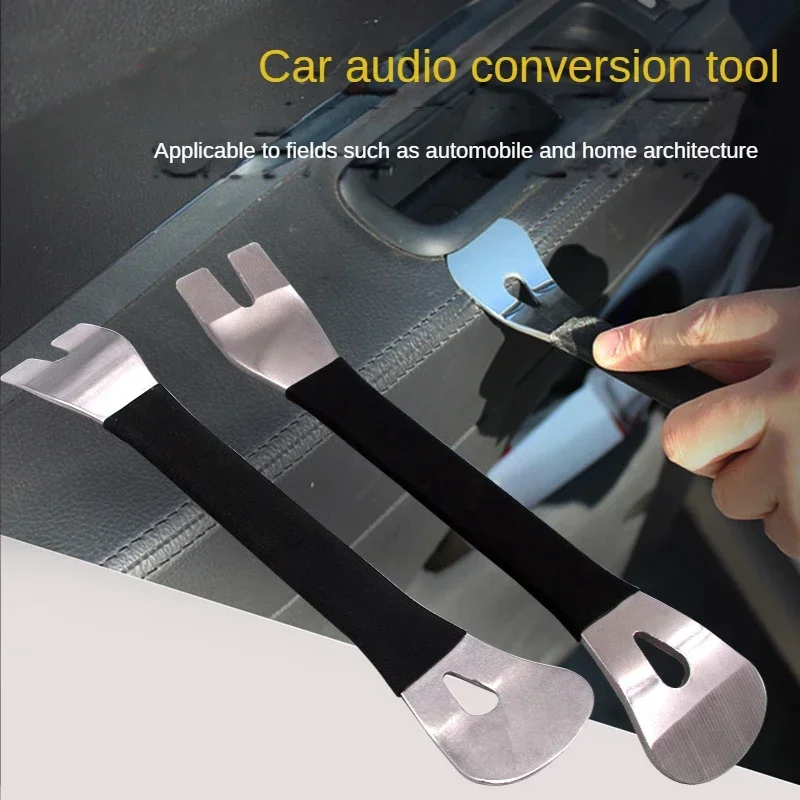 Car Audio Disassembly Tool Stainless Steel Pry Bar Door Panel Disassembly Pry Panel Interior Clip Rocker Crowbar