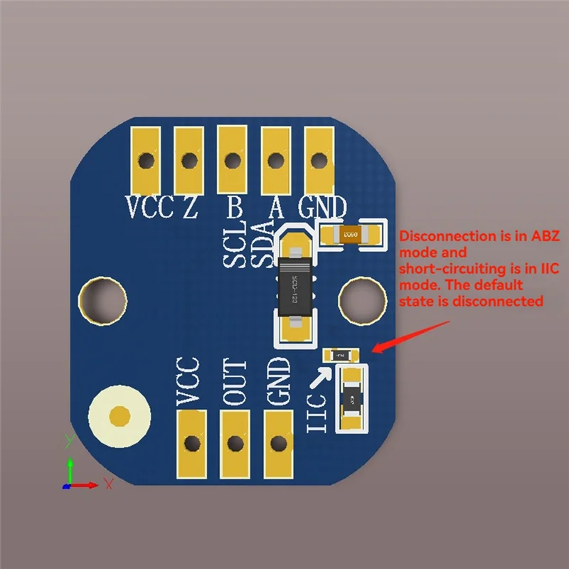 A25P Brushless Motor Compatible MT6701 Magnetic Encoder Module Hall-Based ABZ Angle Encoder Sensor 1-1024 Pulses