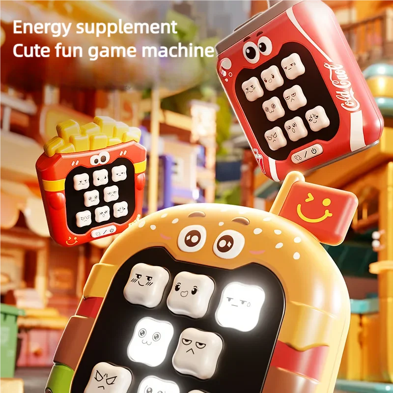 

Cute Fast Food Series Fast Push Game Fidget Toys Puzzle Quick Press Games For Kids Toys Gifts Adult Sensory Toys Game Console
