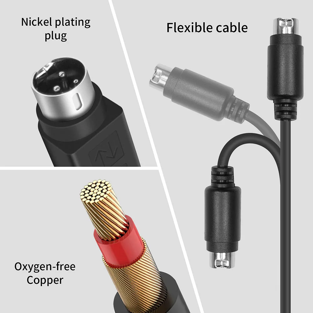 DC Power Supply Adapter Connector Cable 5.5 x 2.1mm Female to MINI DIN 3 Pin Male For Barcode Printer DVD LCD TV PC